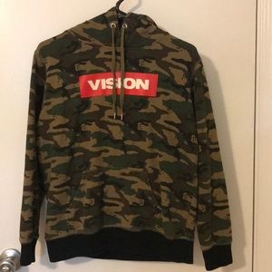 Vision Street Wear | Camo Hoodie - Med